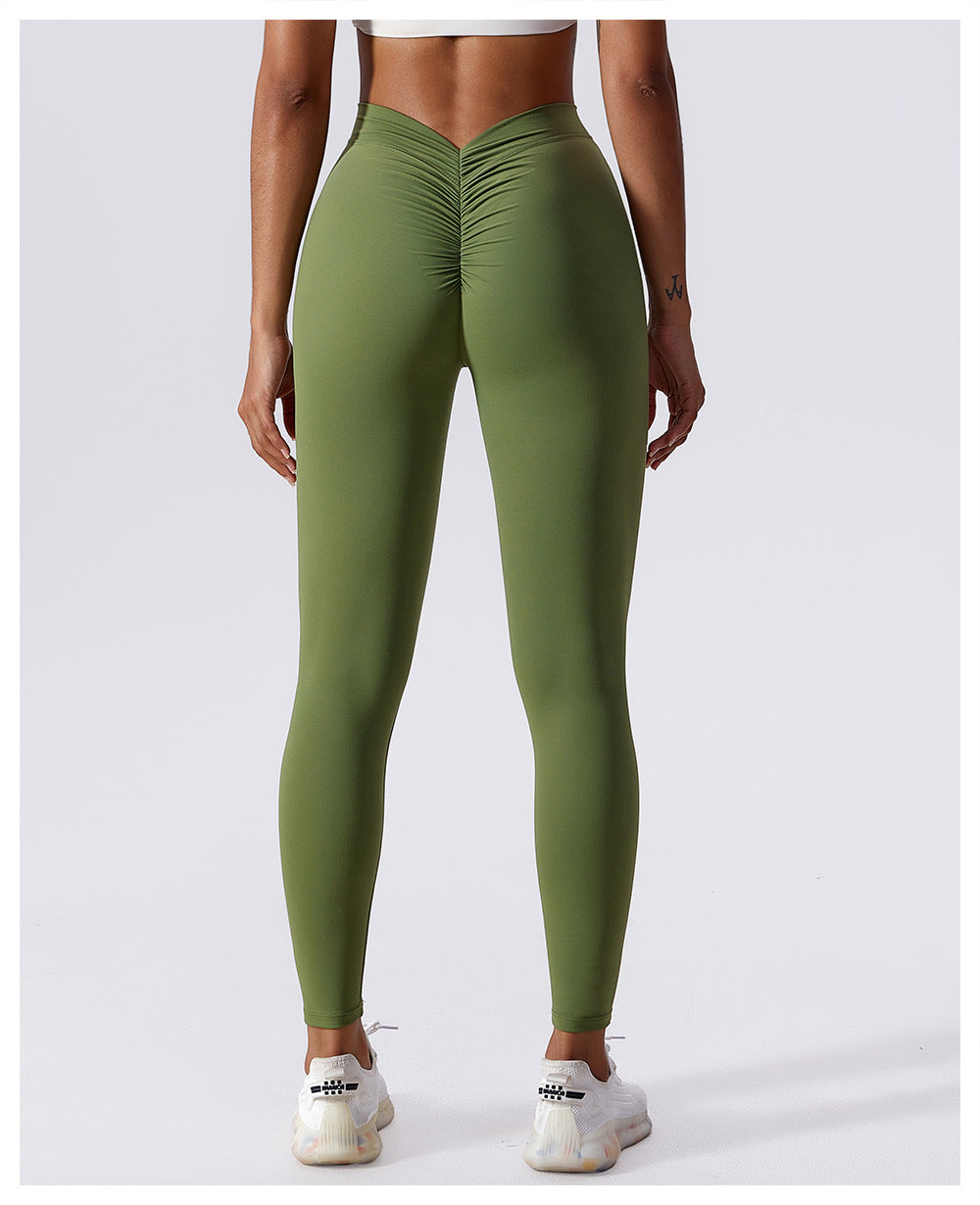 Wholesale Scrunch Butt Leggings No Camel Toe V Back Yoga Pants